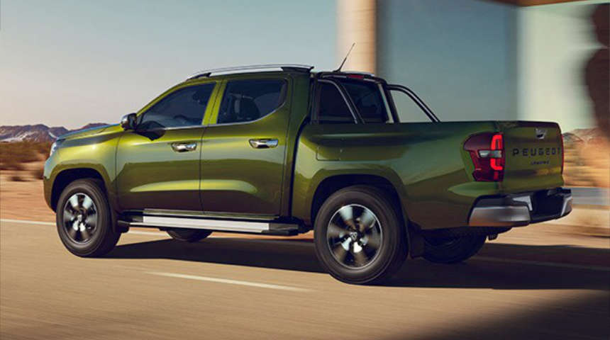 Peugeot Landtrek, вигляд ззаду з лівого боку